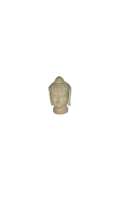 Varanasi Artisan-Crafted Soft Stone Jali Buddha Head