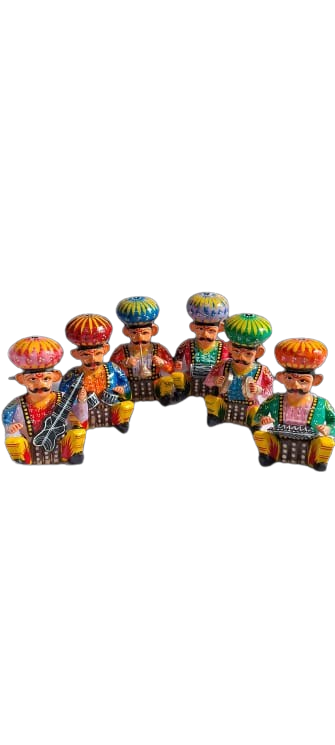 “Varanasi Vibrance: 4-Inch Banarasi Bavla Ensemble by Namrata Handicrafts”