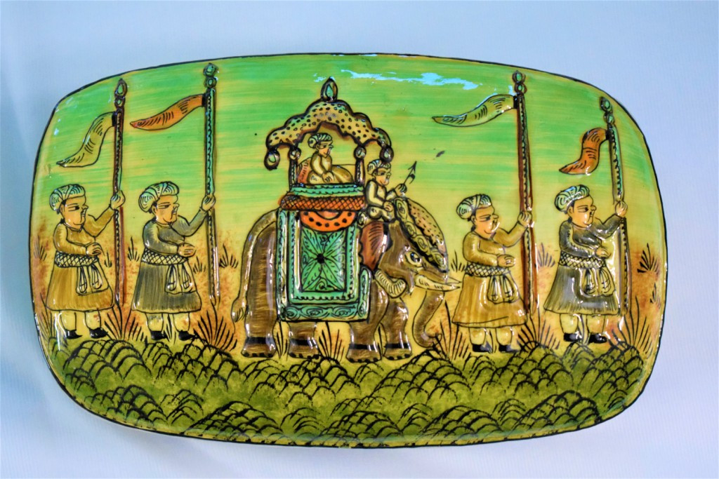 Kashmir paper mache Embossed designer jewellery Box