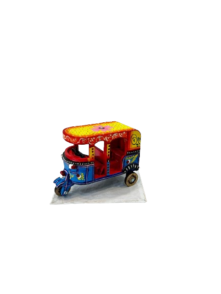 “Handcrafted Miniature Colorful Tuk Tuk Model”