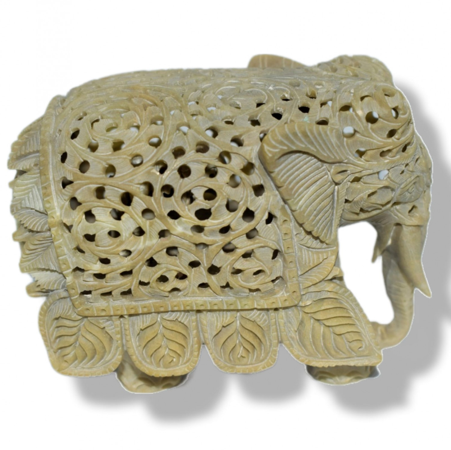 GI Product Soft stone Elephant with baby elephant inside