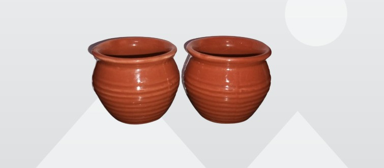 Ceramic Designer Kulhad  set of 2