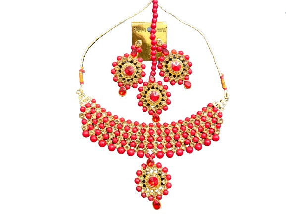 Red Kundan Haar