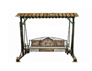 Teak wood Jhula Wooden Shade-3 seater