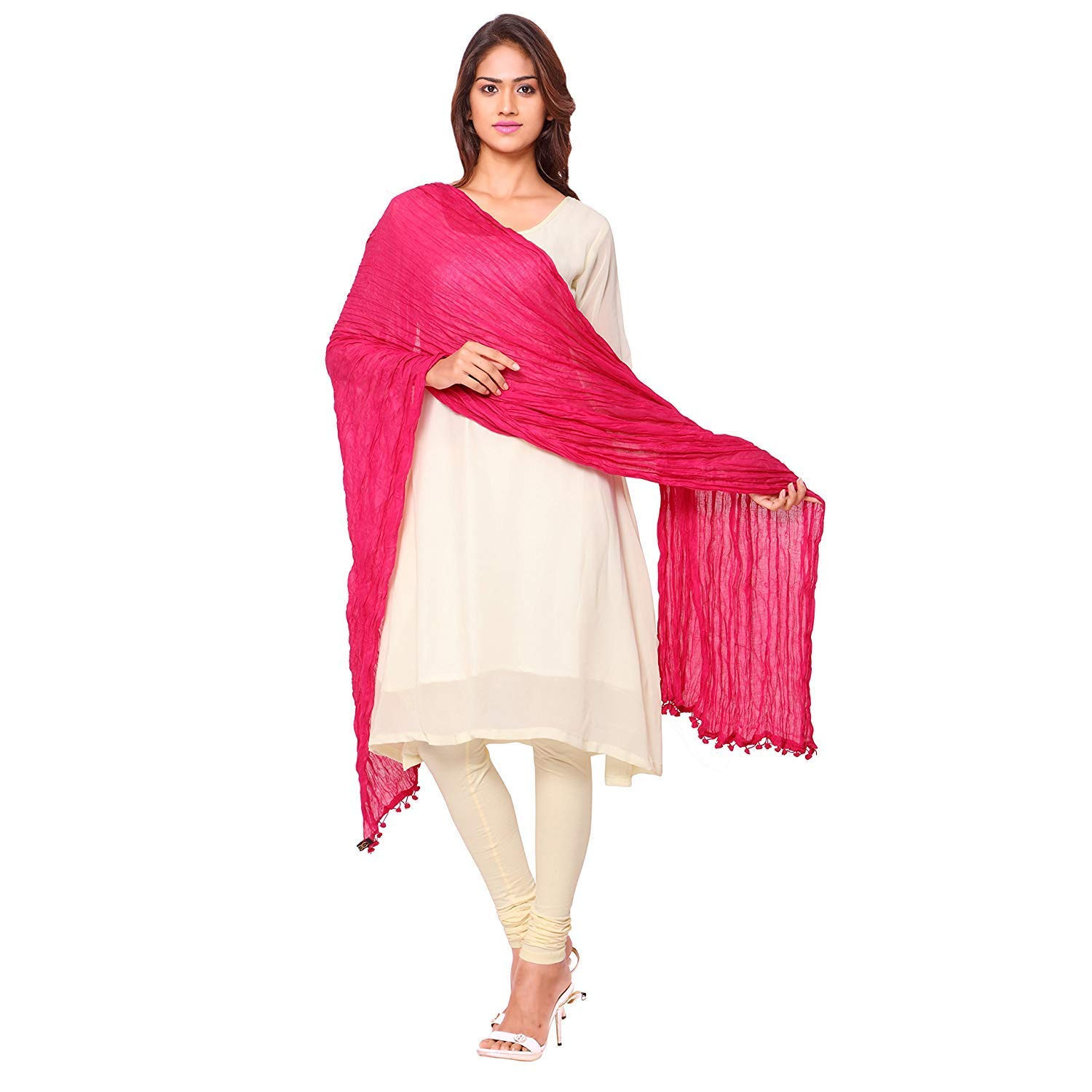 MVS Plain Cotton Dupatta